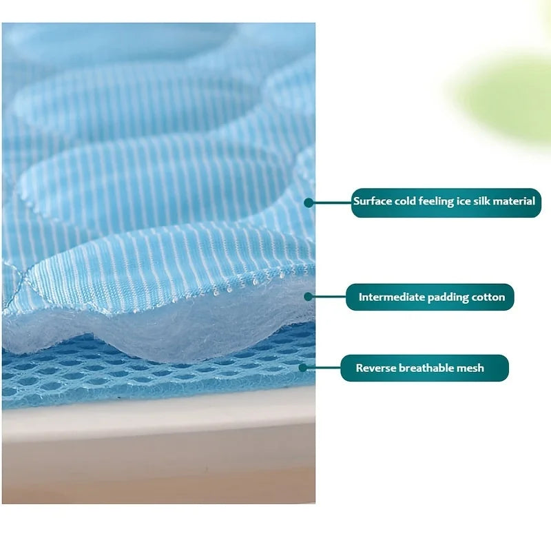 Cooling Dog Mat – Summer Pet Cooling Bed for Small & Large Dogs, Durable Ice Pad Blanket for Dogs & Cats
