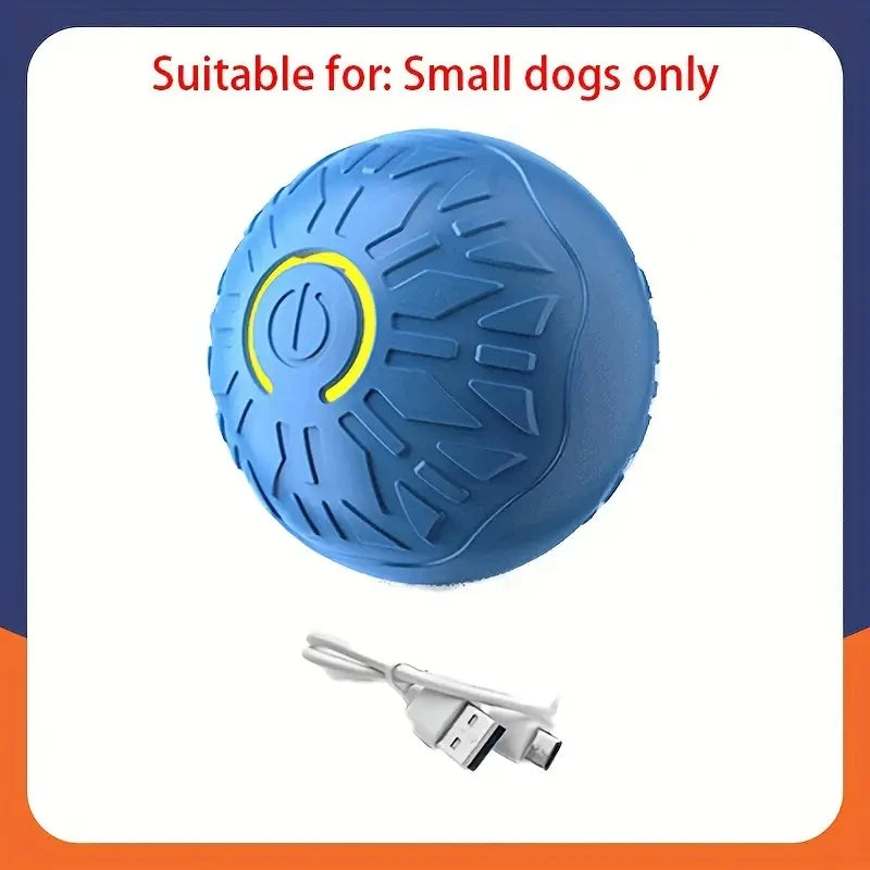 Smart Interactive Dog Ball – USB Rechargeable Automatic Moving & Bouncing Toy for Puppies & Cats