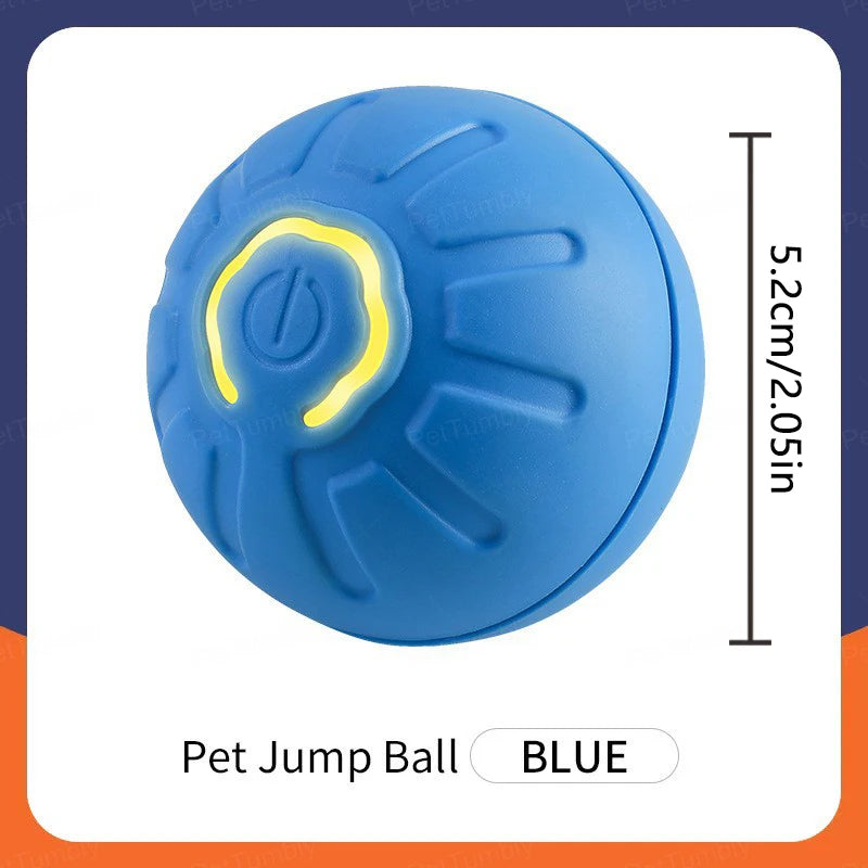 Smart Interactive Dog Ball – USB Rechargeable Automatic Moving & Bouncing Toy for Puppies & Cats