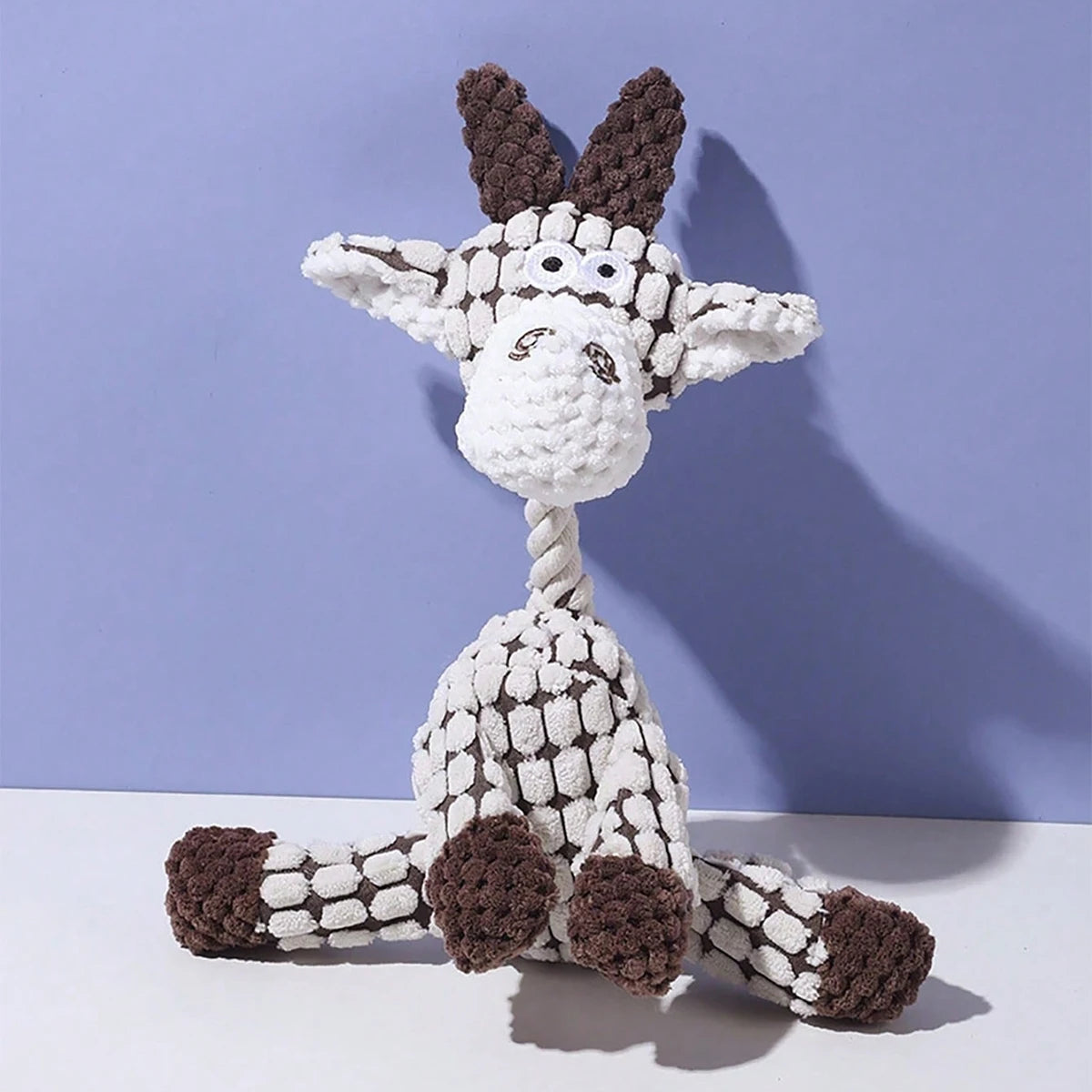 Donkey Plush Dog Toy – Squeaky Chewable Interactive Toy for Puppies & Dogs, Soft Teething Toy