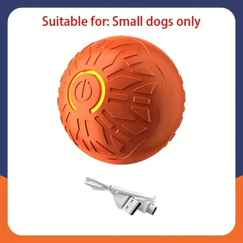 Smart Interactive Dog Ball – USB Rechargeable Automatic Moving & Bouncing Toy for Puppies & Cats