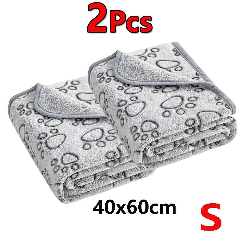 Pawfect Nest™ Cozy Paw Blanket – Soft & Warm Pet Blanket for Dogs & Cats (2-Pack)