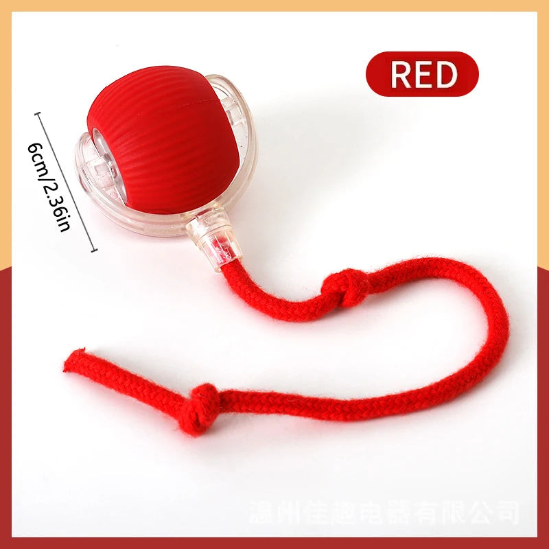 Smart Interactive Dog Ball – USB Rechargeable Automatic Moving & Bouncing Toy for Puppies & Cats