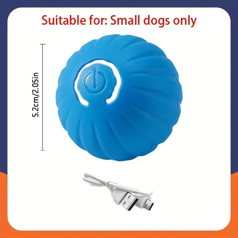 Smart Interactive Dog Ball – USB Rechargeable Automatic Moving & Bouncing Toy for Puppies & Cats