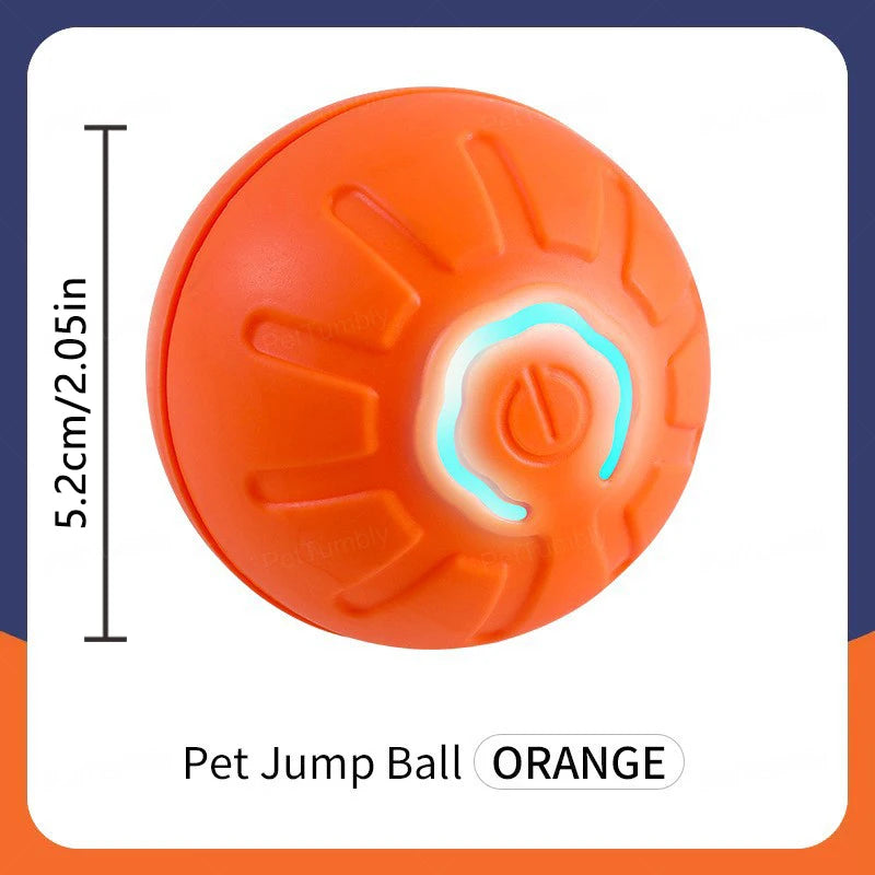 Smart Interactive Dog Ball – USB Rechargeable Automatic Moving & Bouncing Toy for Puppies & Cats
