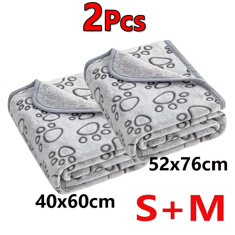Pawfect Nest™ Cozy Paw Blanket – Soft & Warm Pet Blanket for Dogs & Cats (2-Pack)